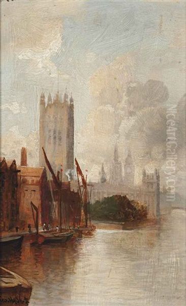 The Victoria Tower From Lambeth Bridge - view 1