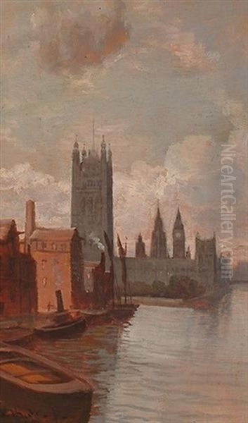 Houses Of Parliament From The Thames - view 1