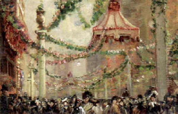 Decorations For The Coronation Of King George V In Whitehall - view 1