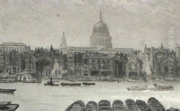 St. Paul's From Bankside - view 1