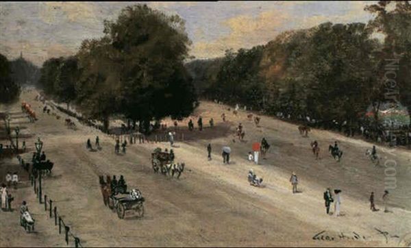 Rotton Row, Hyde Park Corner (sic) - view 1