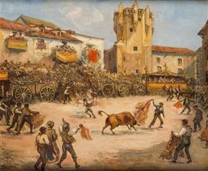 Corrida De Toros En La Plaza
