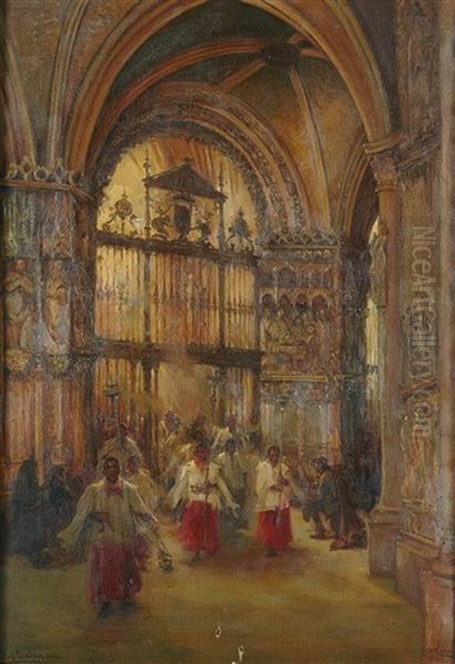 Monaguillos Entrando En La Iglesia - view 1