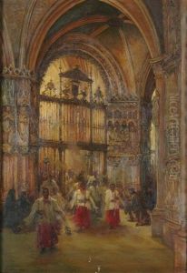 Monaguillos Entrando En La Iglesia by Emilio Poy Dalmau