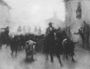 Running Of The Bulls by Emilio Poy Dalmau