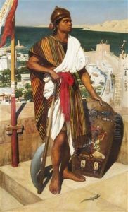 On Guard In The Time Of Pharaohs by Edward John Poynter
