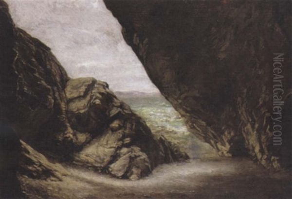 The Cave At Tintagel - view 1