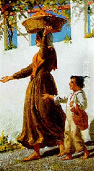The Orange Seller - view 1