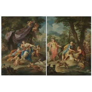 Rinaldo And Armida (+ Erminia And The Shepherds; Pair) by Stefano Pozzi