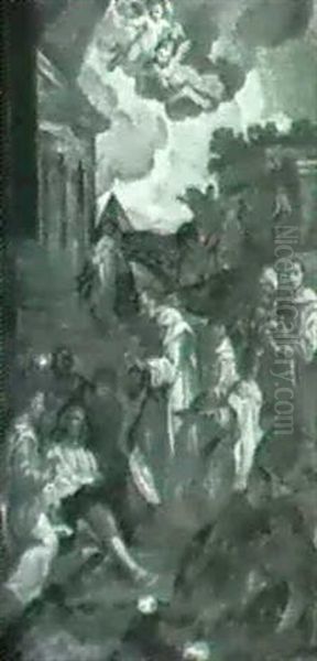 The Blessed Bernardo Tolomei Among The Plague-stricken - view 1