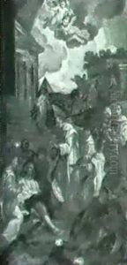 The Blessed Bernardo Tolomei Among The Plague-stricken by Stefano Pozzi