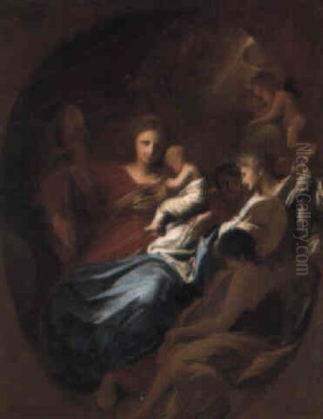 The Madonna And Child With Angels - view 1