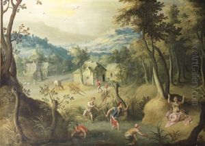 Latona Turning The Lycians Into Frogs Latona Turning The Lycians Into Frogs