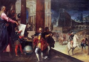 Trois Jeunes Princes Et Leurs Precepteurs Devant Un Palais Trois Jeunes Princes Et Leurs Precepteurs Devant Un Palais