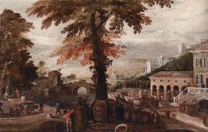 Paesaggio Con Figure E Architetture (l'autunno)