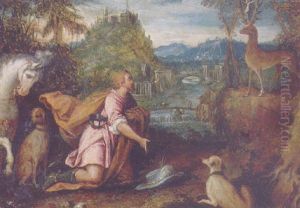 The Vision Of Saint Hubert The Vision Of Saint Hubert