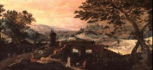Pecheurs Dans Un Paysage