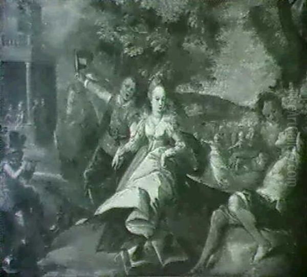 The Foolish Virgins Dancing And Enjoying Temporal Pleasures - view 1