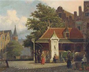 Townsfolk On A Square