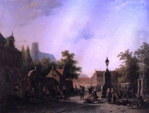 Figures In The Town Square, Leiden