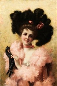 Retrato De Dama by Francisco Pradilla y Ortiz