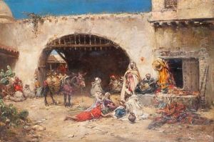 Le Conteur Arabe by Francisco Pradilla y Ortiz
