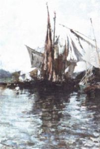 Fishing Boats At Anchor Fishing Boats At Anchor