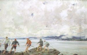 Pescadores Recogiendo Las Redes