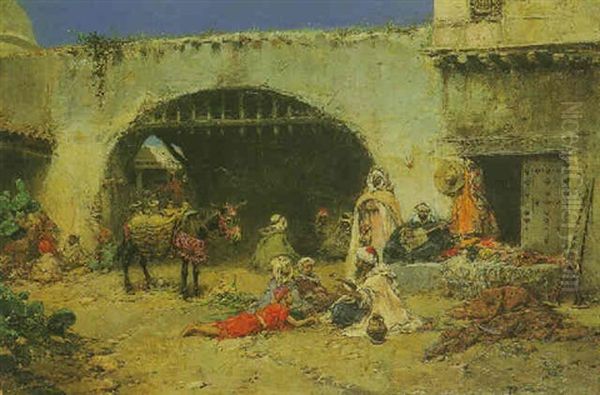 An Arab Market Scene - view 1