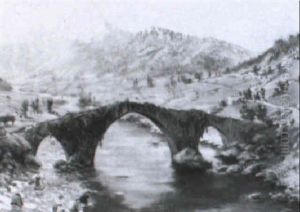 Lavandera En El Rio by Francisco Pradilla y Ortiz