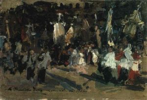 Procesion by Francisco Pradilla y Ortiz