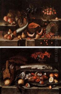 Natura Morta Di Frutta E Verdura by Blas de Ledesma Prado