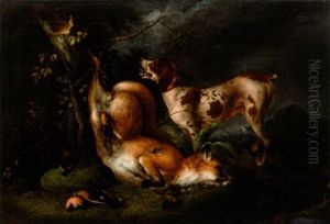 Hund Med Jaktbyte by Wenzel Ignaz Prasch