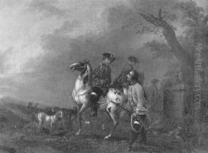 Le Depart Pour La Chasse by Wenzel Ignaz Prasch