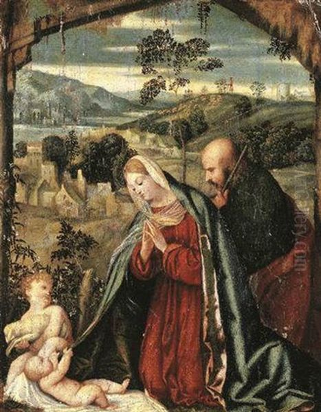 The Holy Family In A Landscape - view 1