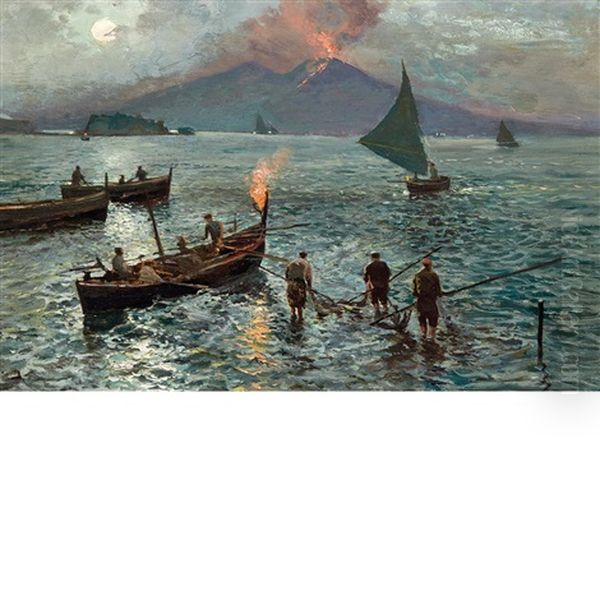 Night Fishing In The Bay Of Naples - view 1