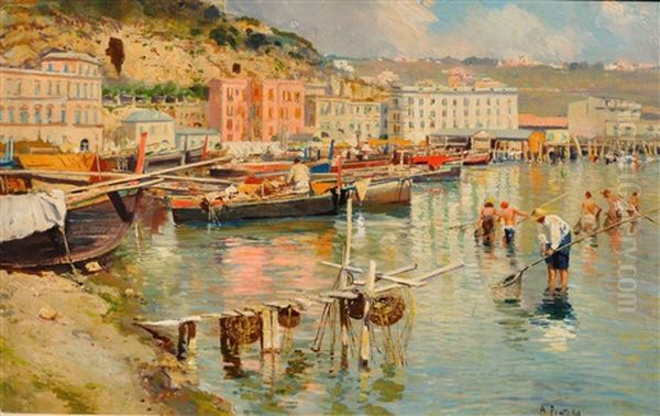 Pescatori Di Telline A Mergellina - view 1
