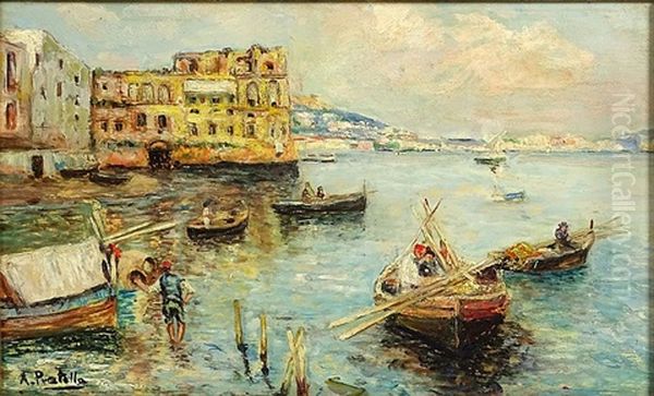 Fishing Boats In Bay Of Naples - view 1