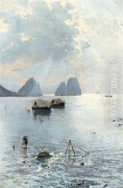 Fishermen Off Capri - view 1