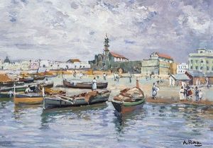 Passeggiata Sul Lungomare by Attilio Pratella