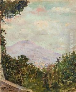 Veduta Del Vesuvio by Attilio Pratella