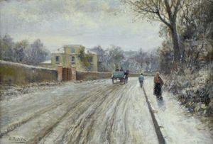Strada Innevata by Attilio Pratella