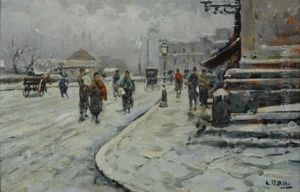La Passeggiata by Attilio Pratella
