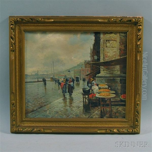 Rainy Day, Coastal Market Town - view 1