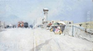 A Road Near Vesuvius; On The Via Chiaja, Naples (2 Works)