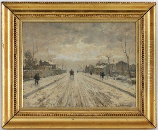 Route Enneigee Avec Attelage Et Passants - view 1