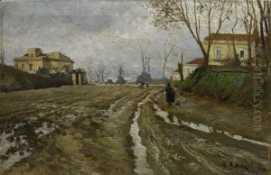 Strada Di Campagna Dopo La Tempesta