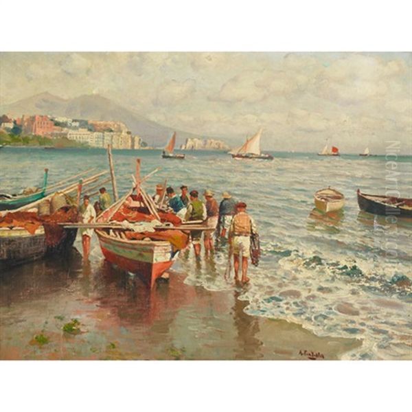 Fishing Boats Preparing For Departure - view 1