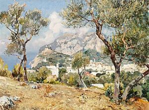 Italienskt Landskap, Capri Italienskt Landskap, Capri