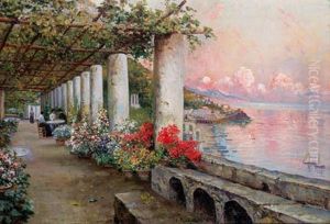 Seascape In Naples by Attilio Pratella